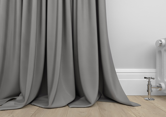 Akoya Faux Silk, Lustre Steel Grey - Made to Measure Curtain - Image 6